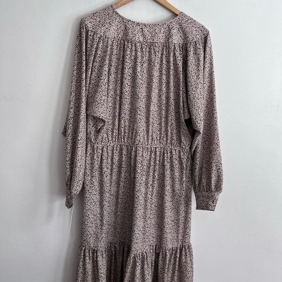 Sweet Baby Jamie Modest Peasant Ditsy Midi Dress - Picture 12 of 14